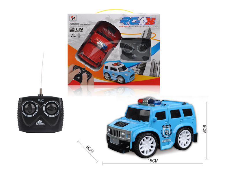 1:20 4CH R/C Q-Version Hummer Police Car