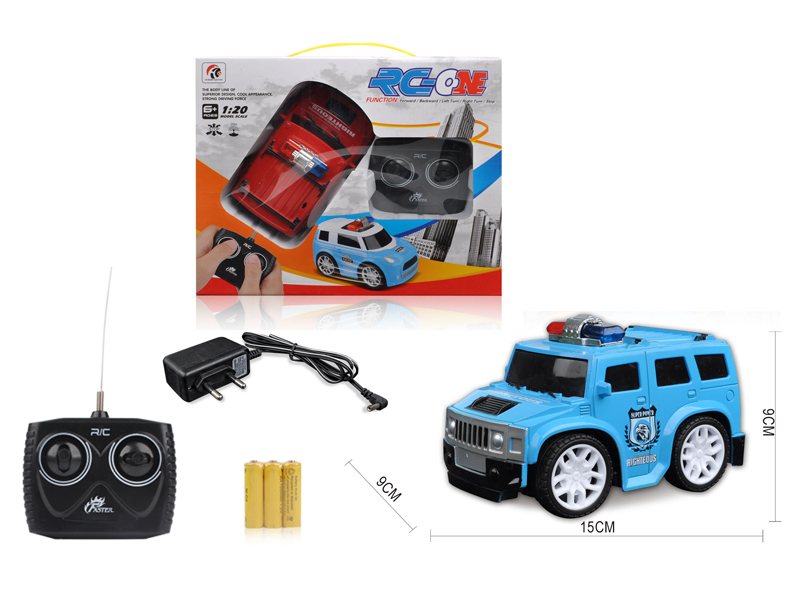 1:20 4CH R/C Q-Version Hummer Police Car