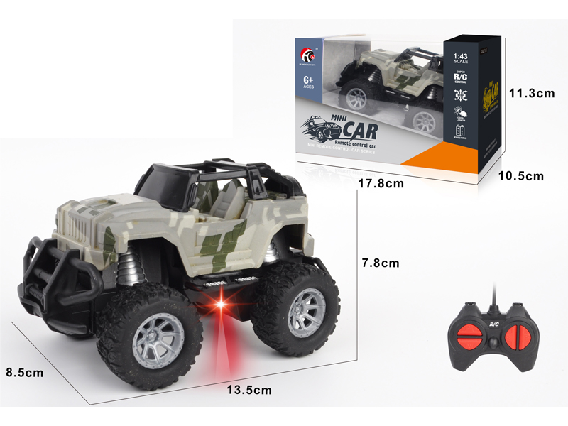 1:43 4CH R/C Off Road Vehicles Without Canopies