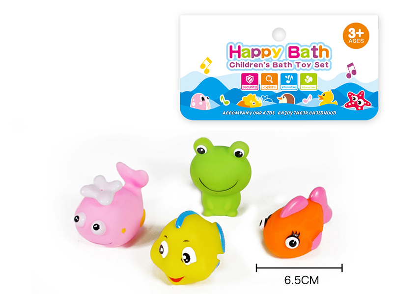 Water Spray Animals Bath Toys(Environmental)4pcs
