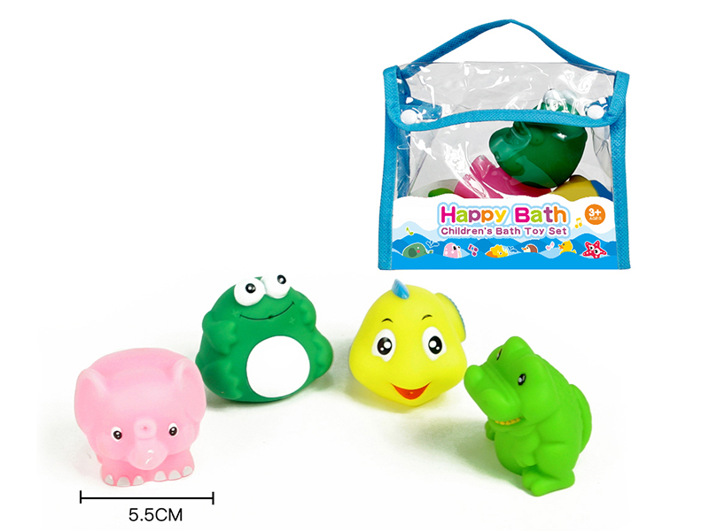 Water Spray Animals Bath Toys(Environmental)4pcs