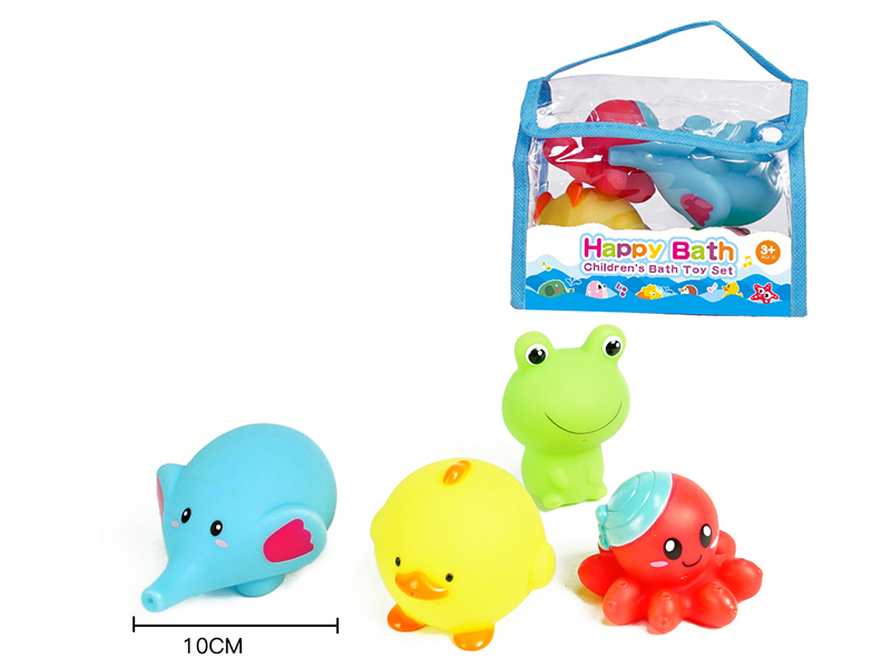 Water Spray Animals Bath Toys(Environmental)4pcs