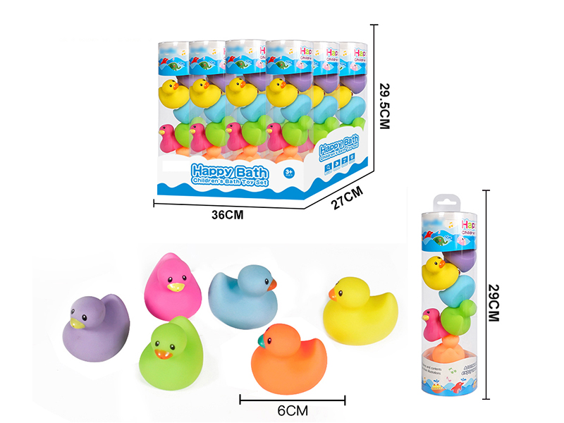 Water Spray Animals Bath Toys(Environmental)5pcs(12 Cylinder/Box)