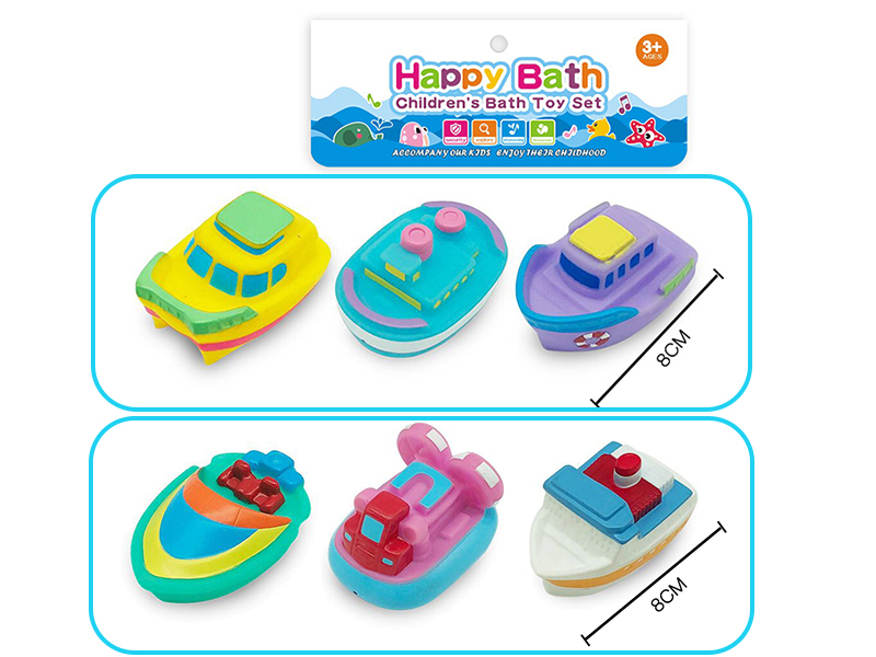 Water Spray Boats Bath Toys(Environmental)3pcs
