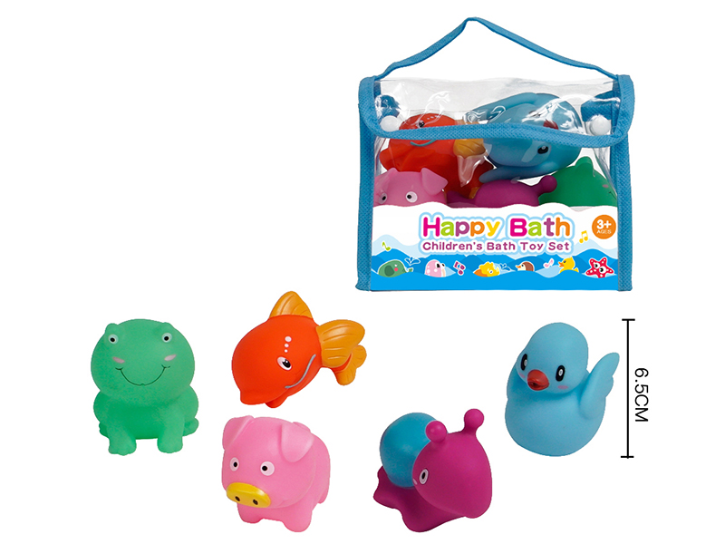 Water Spray Animals Bath Toys(Environmental)5pcs