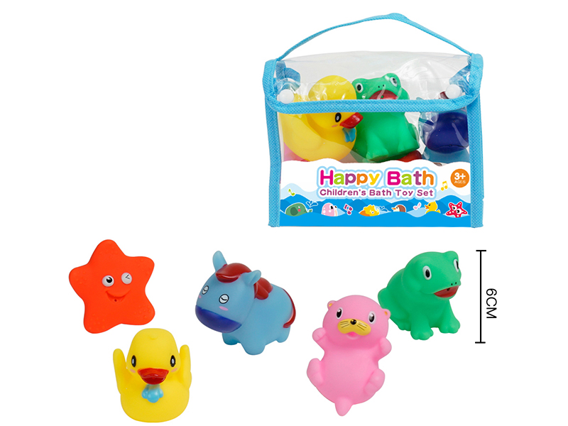 Water Spray Animals Bath Toys(Environmental)5pcs