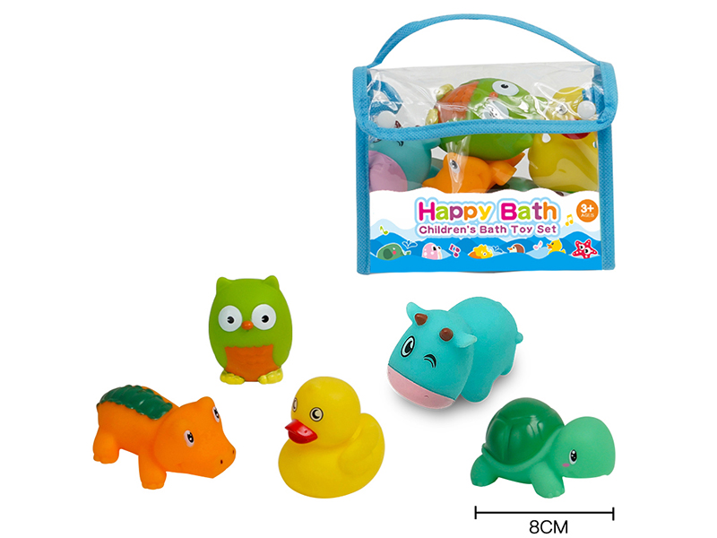 Water Spray Animals Bath Toys(Environmental)5pcs