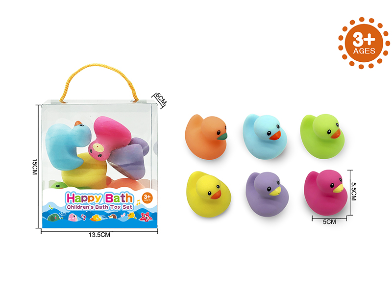Water Spray Animals Bath Toys(Environmental)6pcs