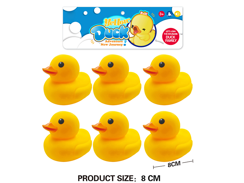 8cm Bath Ducks 6pcs