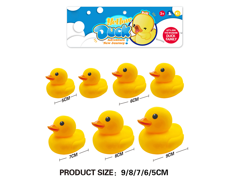 9/8/7/6/5CM Bath Ducks 7pcs