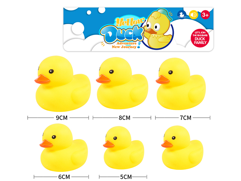 9/8/7/6/5CM Bath Ducks 6pcs