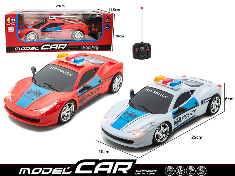 4-Channel Remote Control Police Car With Headlights(Not Included Batteries)