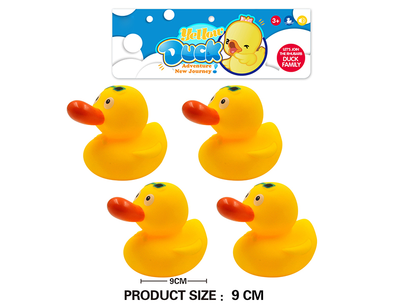 Bath Toys 9cm Glasses Ducks 4pcs