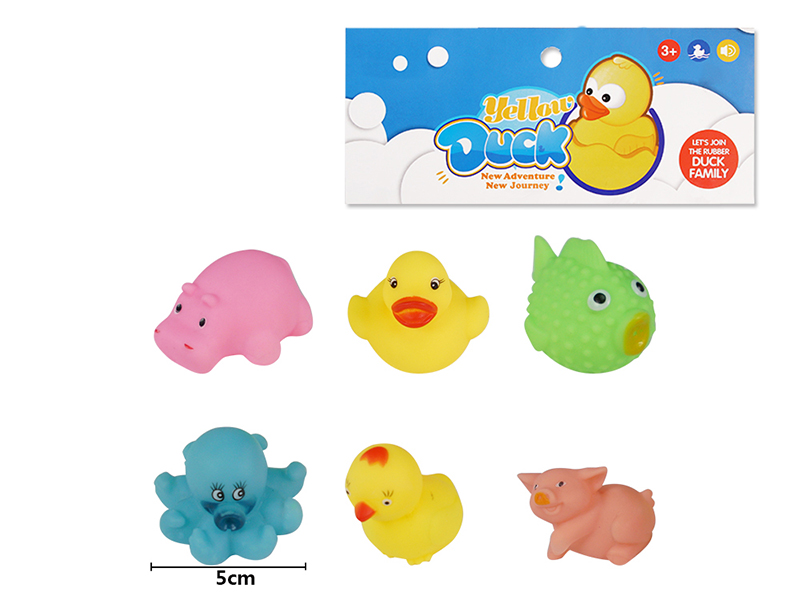 Children's Bath Toy Animals Set 6pcs