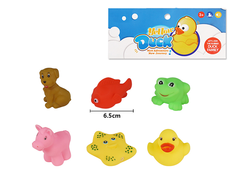 Children's Bath Toy Animals Set 6pcs