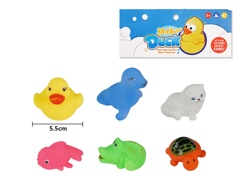 Children's Bath Toy Animals Set 6pcs