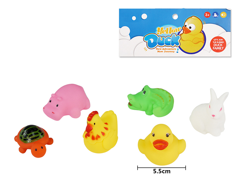 Children's Bath Toy Animals Set 6pcs