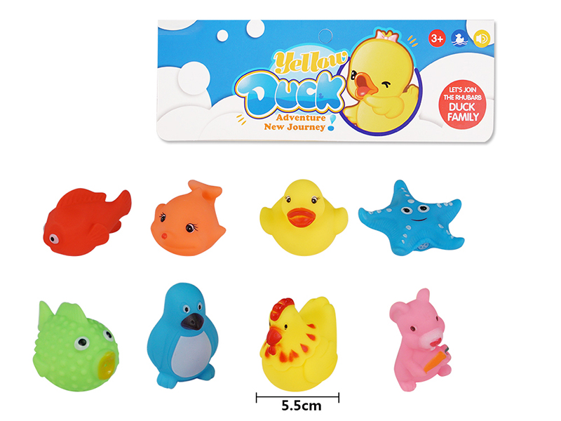 Children's Bath Toy Animals Set 8pcs