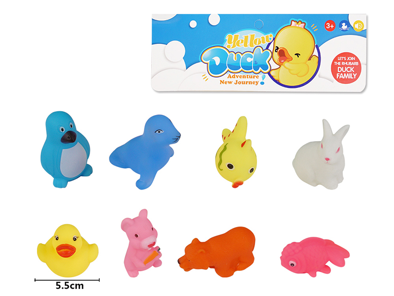 Children's Bath Toy Animals Set 8pcs