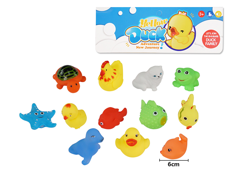 Children's Bath Toy Animals Set 12pcs