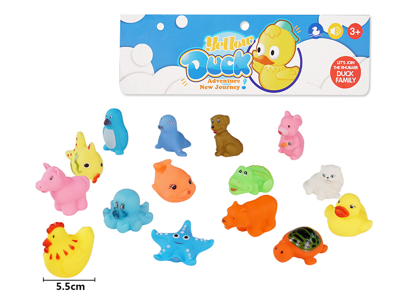 Children's Bath Toy Animals Set 15pcs