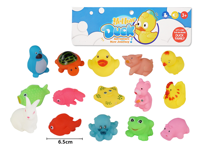 Children's Bath Toy Animals Set 15pcs