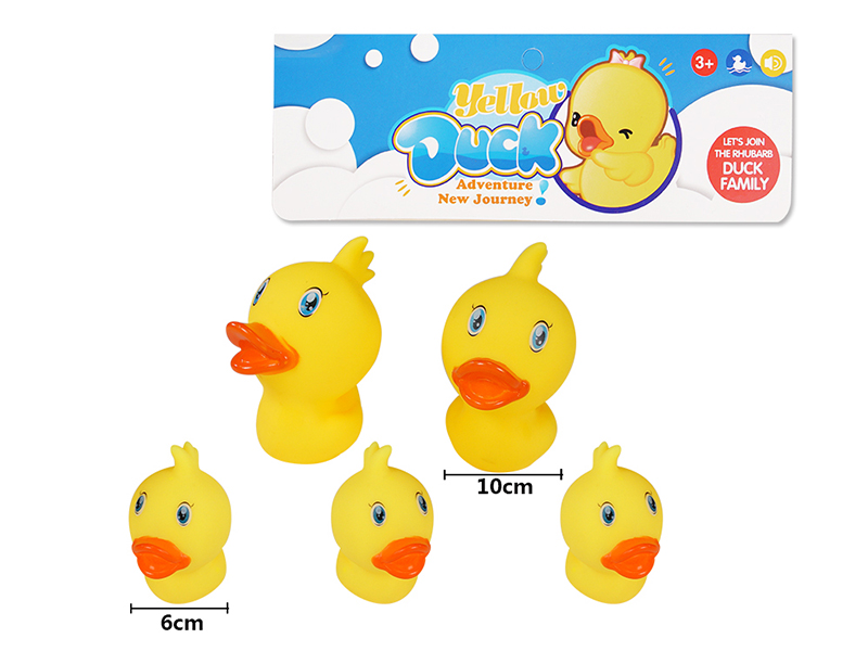 Bath Toy Bighead Ducks 5pcs(10CM*2/6CM*3)
