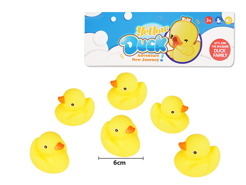 Bath Toy Cartoon Ducks 6pcs