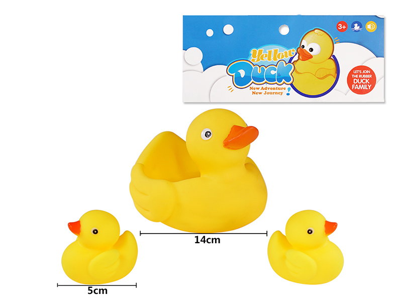 Large Duck With 2 Small Bath Ducks