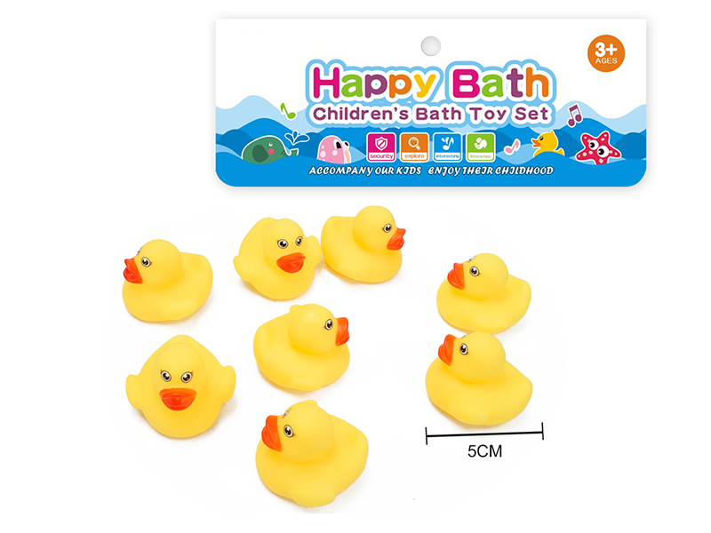 Environmental Children's Bath Toy Animals Set With Whistle 8pcs