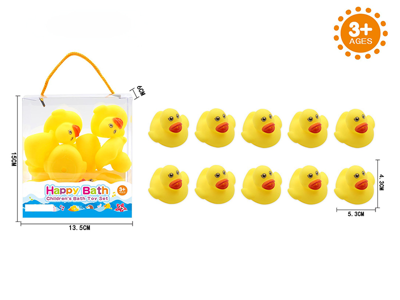 Environmental Children's Bath Toy 5CM Ducks 10pcs