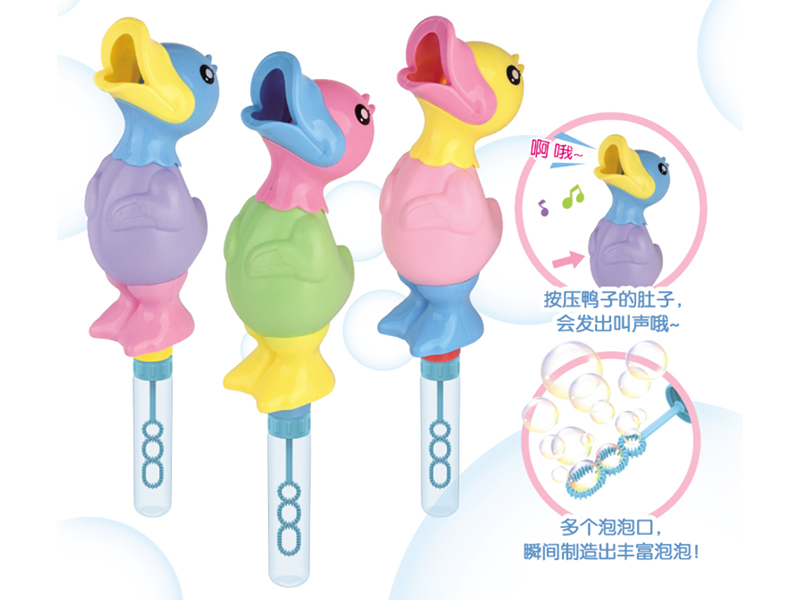 Duck Bubble Sticks With Sound 12pcs