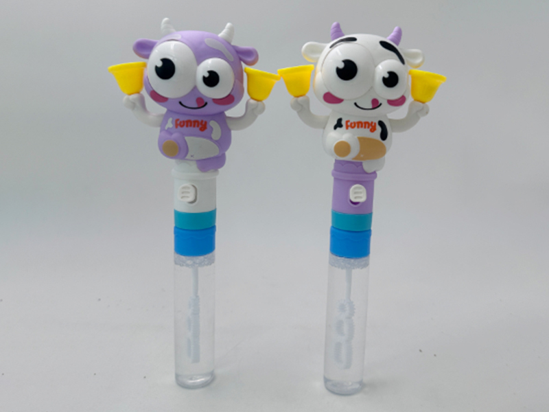 Cow Shake Bell Toys & Bubble Sticks 12PCS