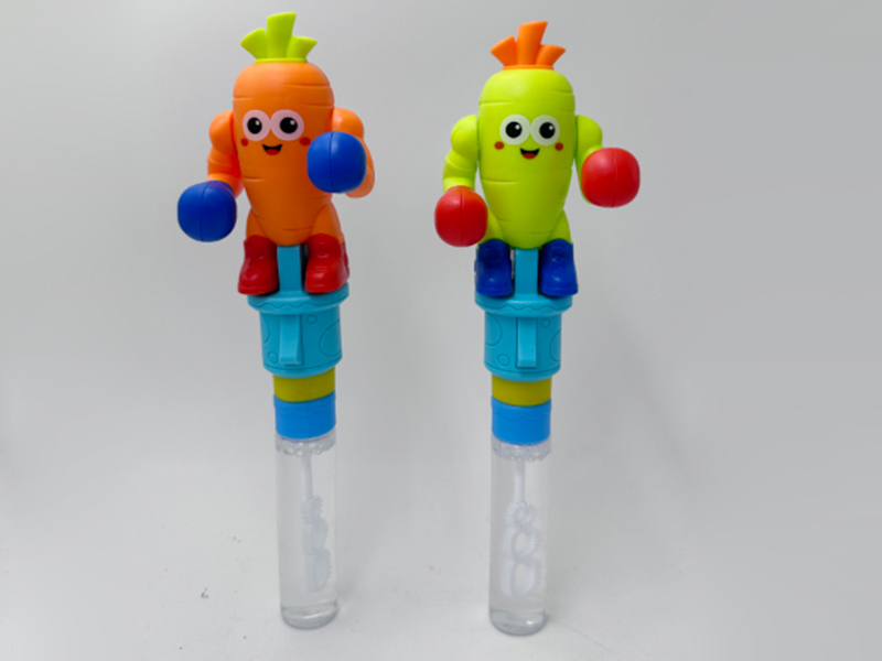 Carrot Boxing Toy & Bubble Sticks 12PCS