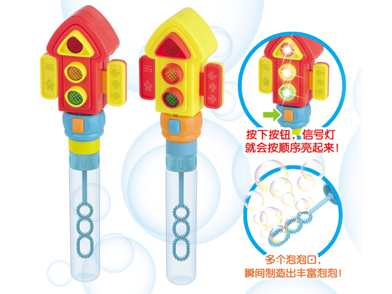 Traffic Lights & Bubble Sticks 12PCS