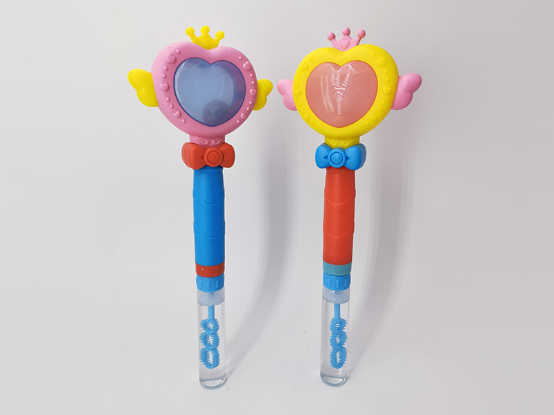Heart-Shaped Flash Sticks & Bubble Sticks 12PCS