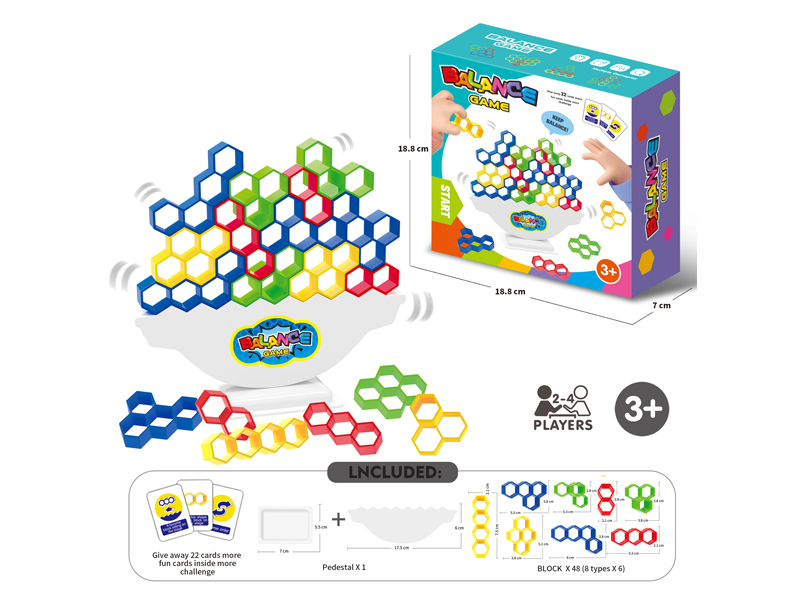 Russian Hexagonal Block Building Block(48PCS)