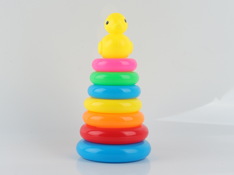 Large Seventh-Layer Duck Stacking Rings Toys