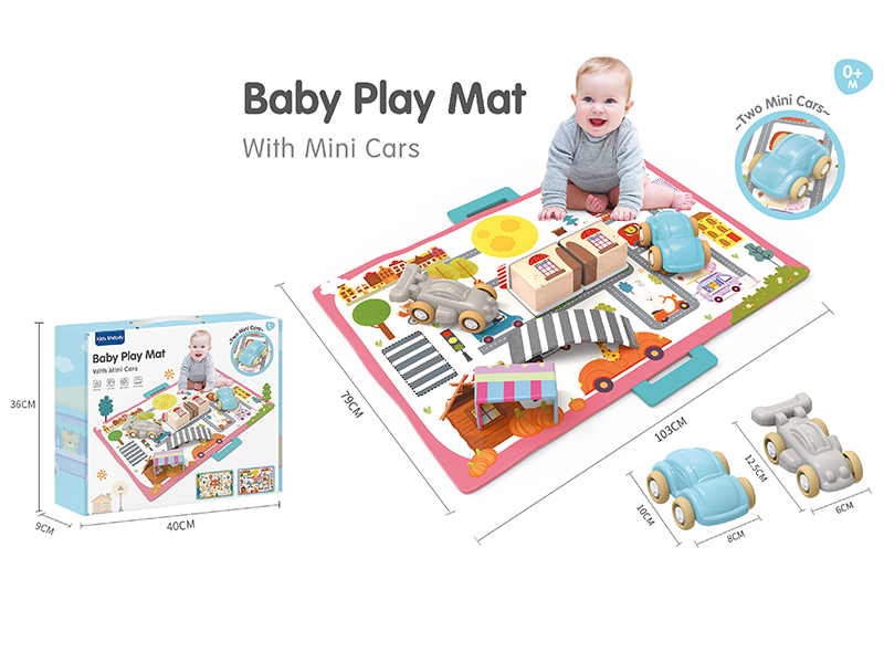 Baby Paly Mat With 2 Mini Cars