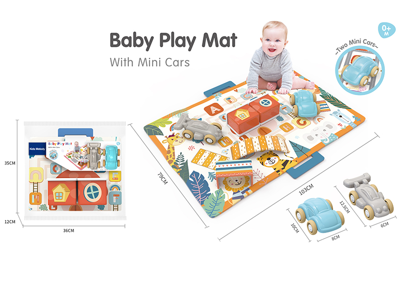 Baby Paly Mat With 2 Mini Cars