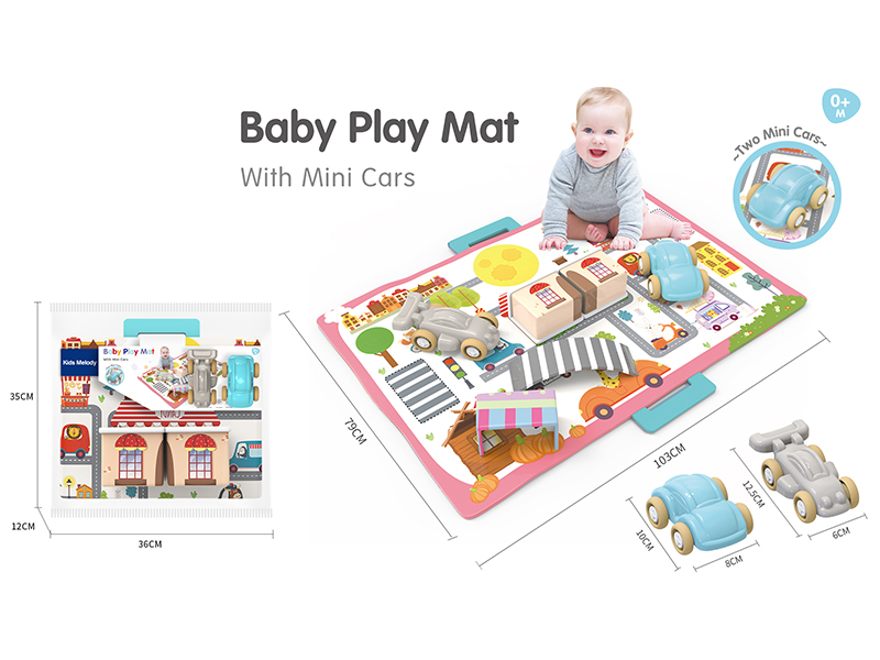 Baby Paly Mat With 2 Mini Cars