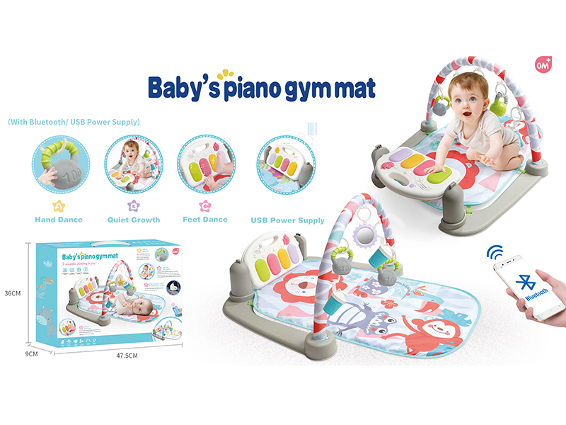 Baby Pedal Piano Fitness Blanket(With Bluetooth,USB)