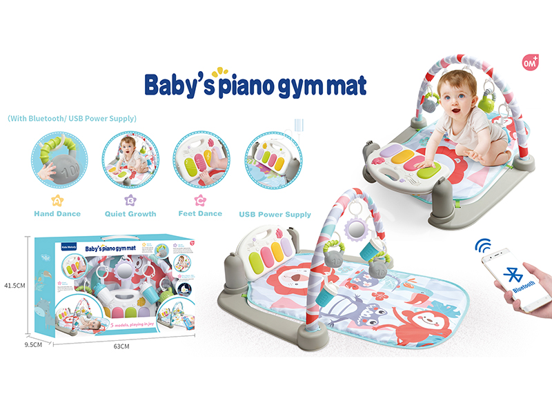 Baby Pedal Piano Fitness Blanket(With Bluetooth,USB)