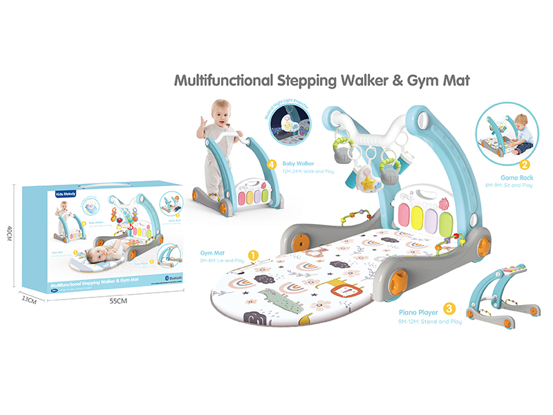 Multifunctional Walker & Gym Mat(Remote Control Projection)
