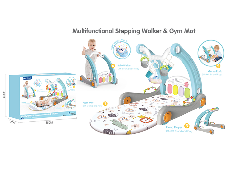 Multifunctional Walker & Gym Mat(Bluetooth Projection)