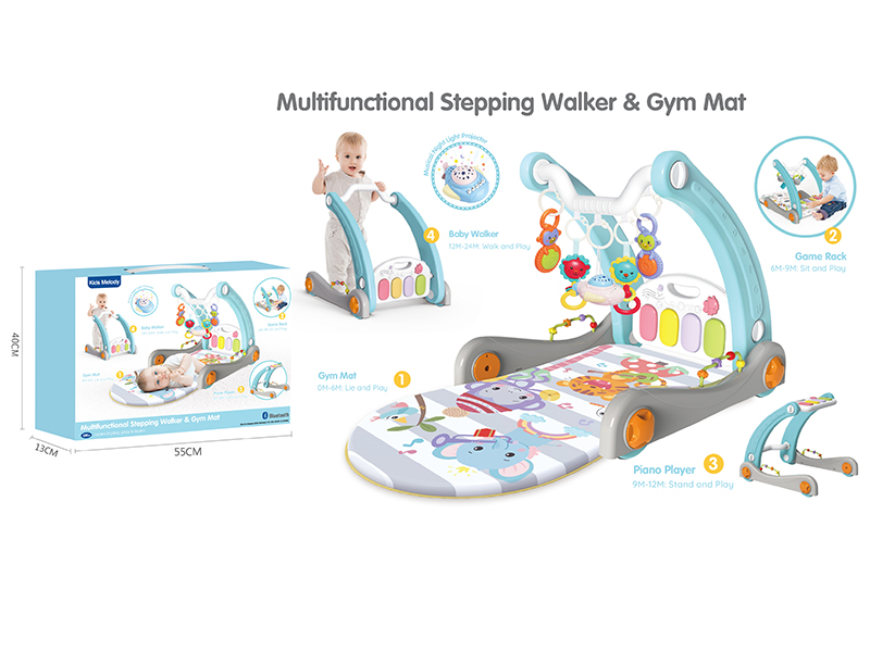 Multifunctional Walker & Gym Mat(Bluetooth Projection)
