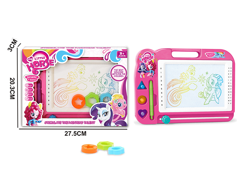 Magnetic Color Poly Writing Board +Pen+Accessories