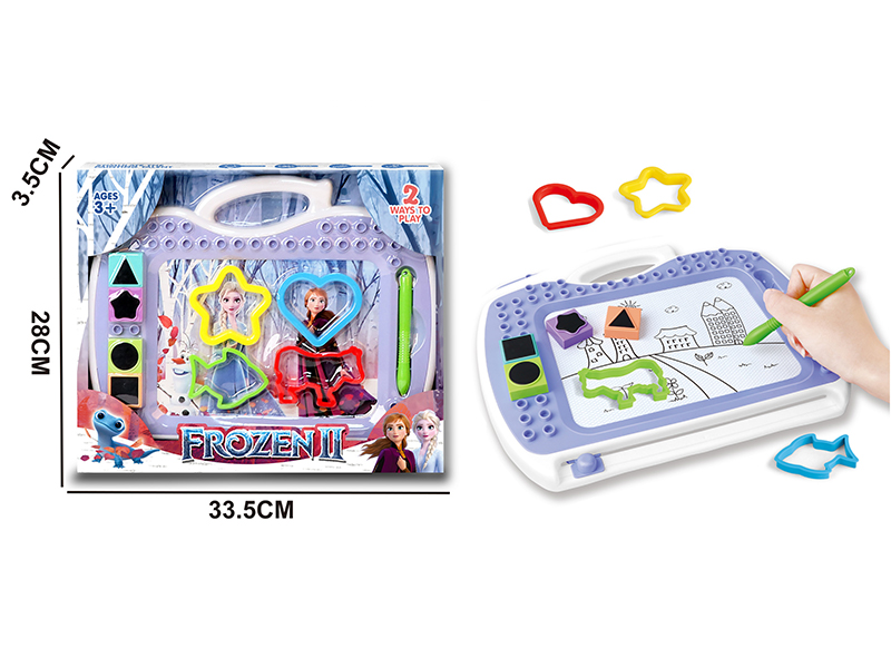 Magnetic Black And White Ice And Snow Writing Board +Pen+Accessories