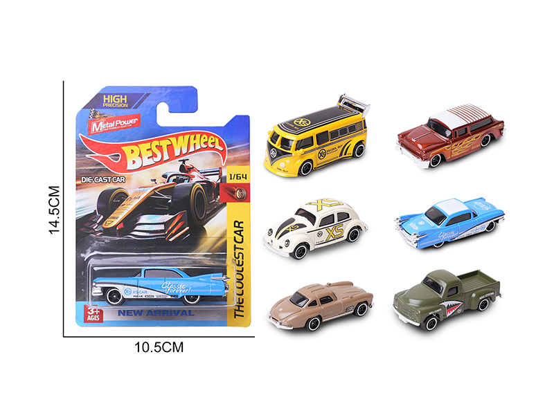 1:64 Slide Alloy Car(Vintage Car/Coach)