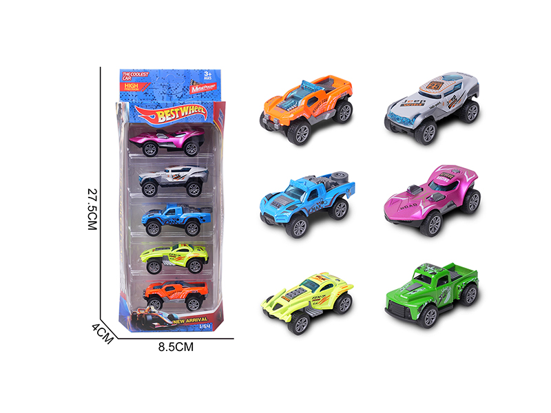 1:64 Slide Alloy Car(Off Road Vehicle)5PCS
